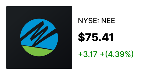 NEE stock card